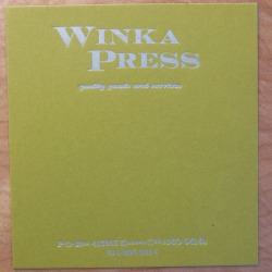Silver ink Citron cardstock
