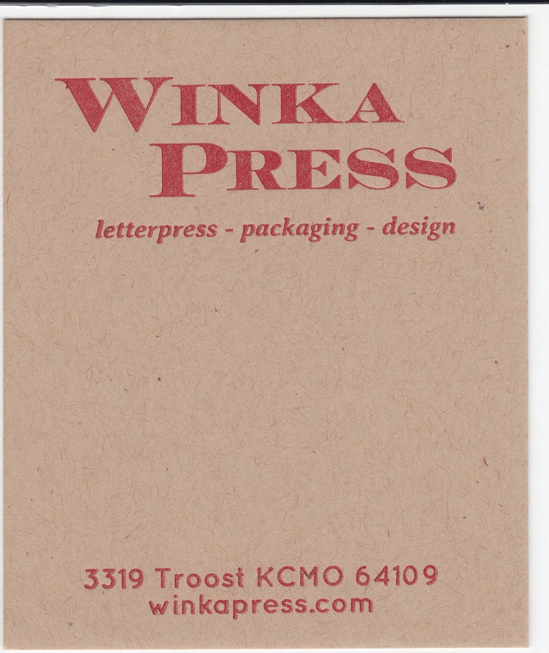 Mr.French Speckletone Kraft 140# Cover with Red ink